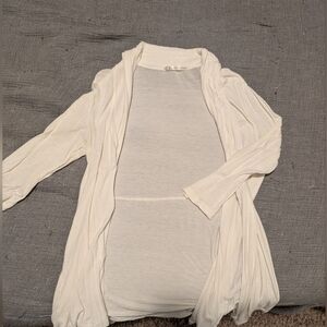 Charlotte Russe White 3/4 Sleeve Cardigan